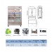 Commercial Glass Reach in Upright Refrigerator, 2 door, 54 inch, 49 Cu.ft, Stainless Steel Commercial Glass Reach in Upright Refrigerator, 2 door, 54 inch, 49 Cu.ft, Stainless Steel