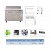Sandwich / Salad Prep Table, 48 inch, 2 door, Refrigerated Sandwich / Salad Prep Table, 48 inch, 2 door, Refrigerated