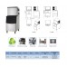 Commercial Ice Machine, 500 lb. Air Cooled Cube Ice Maker with Bin 375 lb. Commercial Ice Machine, 500 lb. Air Cooled Cube Ice Maker with Bin 375 lb.