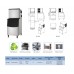 Commercial Ice Machine, 350 lb. Air Cooled Cube Ice Maker with Bin 275 lb. Commercial Ice Machine, 350 lb. Air Cooled Cube Ice Maker with Bin 275 lb.