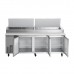 Eqchen APPT-91-HC, Commercial 91 Pizza Prep Table Refrigerator 12 Pans 3 Door Stainless Steel 24.2 cu.ft. Eqchen APPT-91-HC, Commercial 91 Pizza Prep Table Refrigerator 12 Pans 3 Door Stainless Steel 24.2 cu.ft.